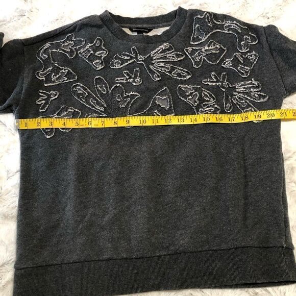 BANANA Republic abstract mesh cut out crewneck sweatshirt size M - Picture 7 of 10